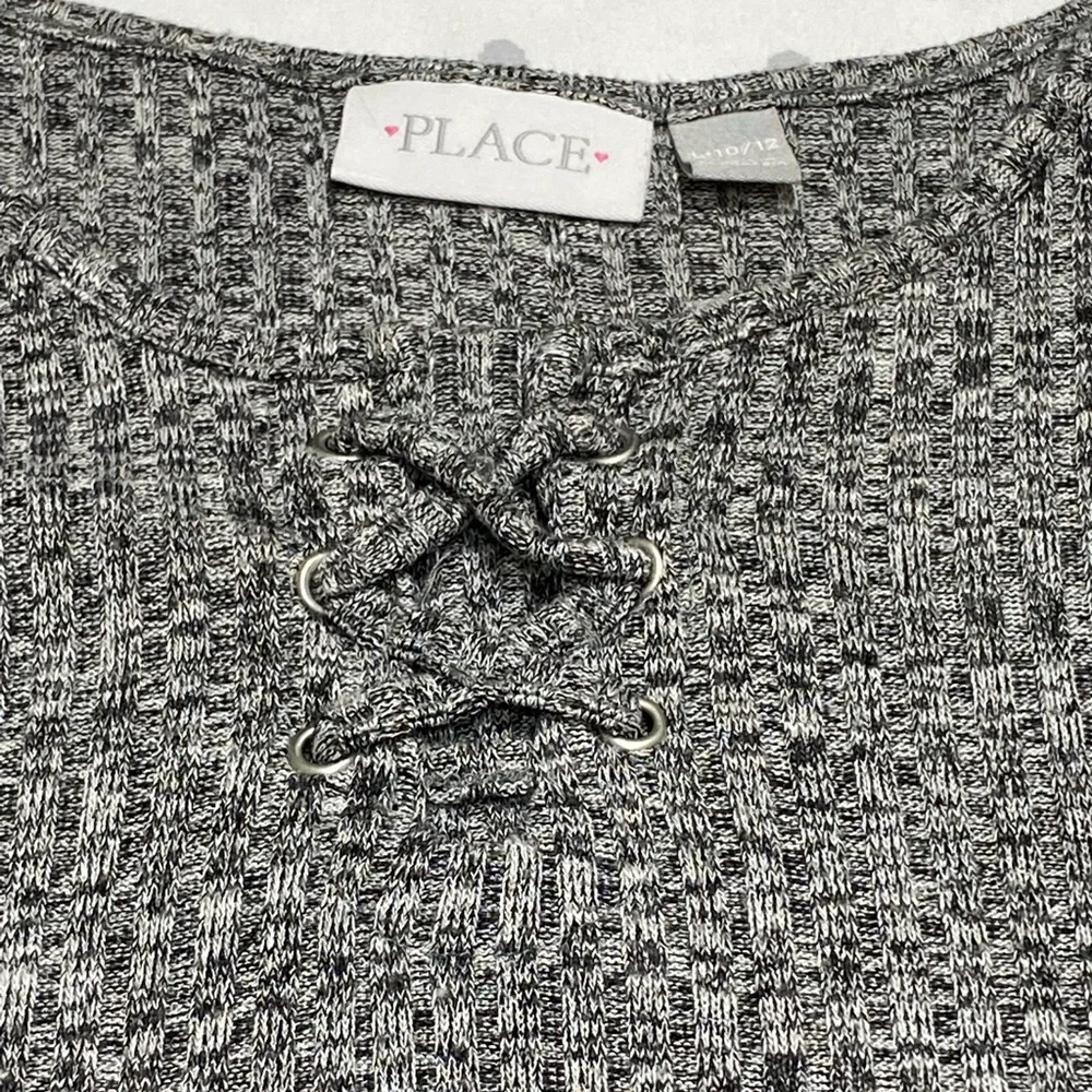 Children's Place Dress~Large 10-12~ Gray & Black‎